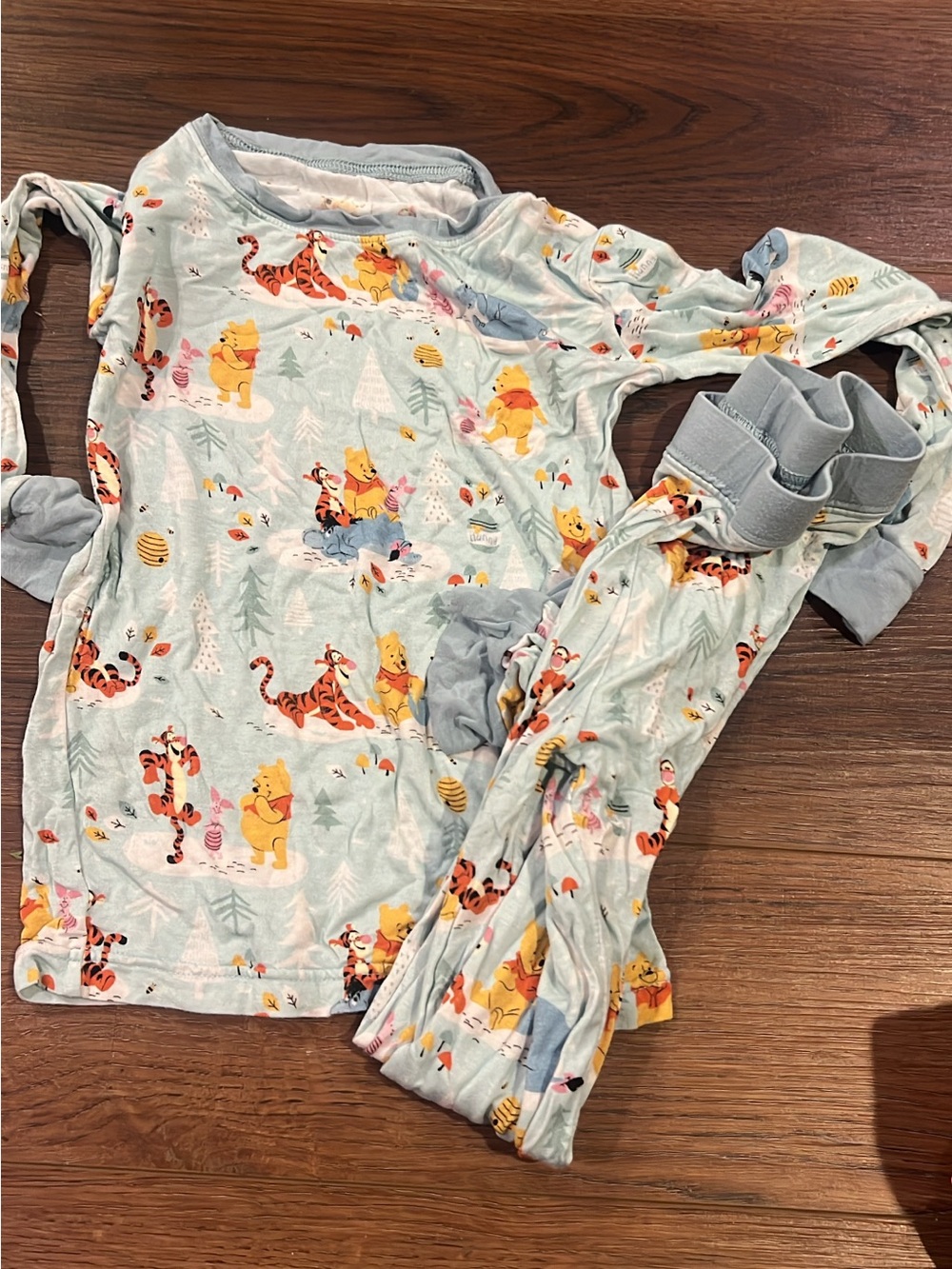 Little Sleepies Light Blue Winnie the Pooh & Tigger Pajama Set